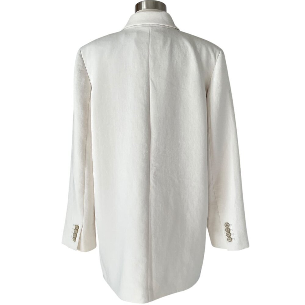 Wilfred Cherrelle Oversized Blazer Cream M Double Breasted Jacket - Picture 3 of 9